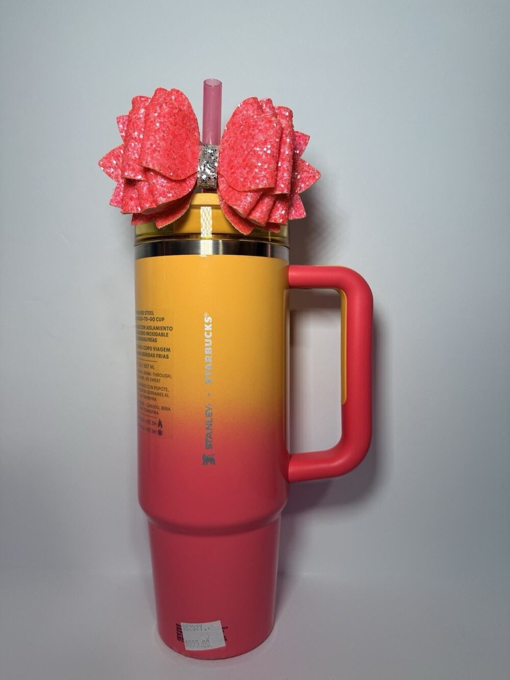 Stanley X Starbucks Mexico SUNRISE SUNSET SAFARI 30oz Tumbler + Custom Bow BNWT